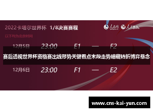赛后透视世界杯资格赛出线形势关键看点末段走势暗藏转折博弈悬念 赛后透视世界杯资格赛出线形势关键看点末段走势暗藏转折博弈悬念